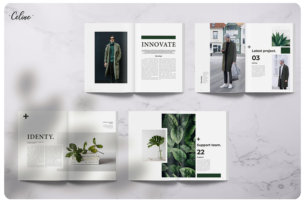 GREENY Nature Magazine Template, a Magazine Template by Celine Studio (Photo 4 of 7)