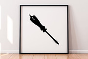 Screwdriver Silhouette SVG #2, a Work Illustration by newminddesign (Thumbnail 4 of 5)