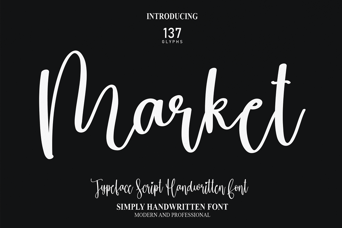 Market | Script Font, a Script Font by Scratchones (Photo 1 of 8)