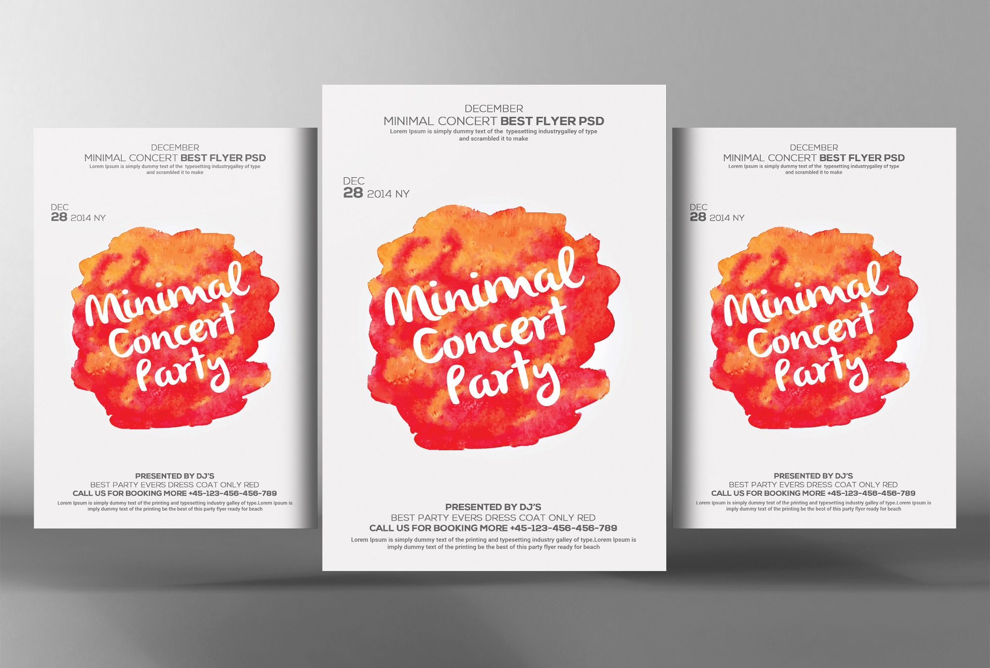 Minimal-Event Flyer Artwork Template, a Flyer Template by graphicforest
