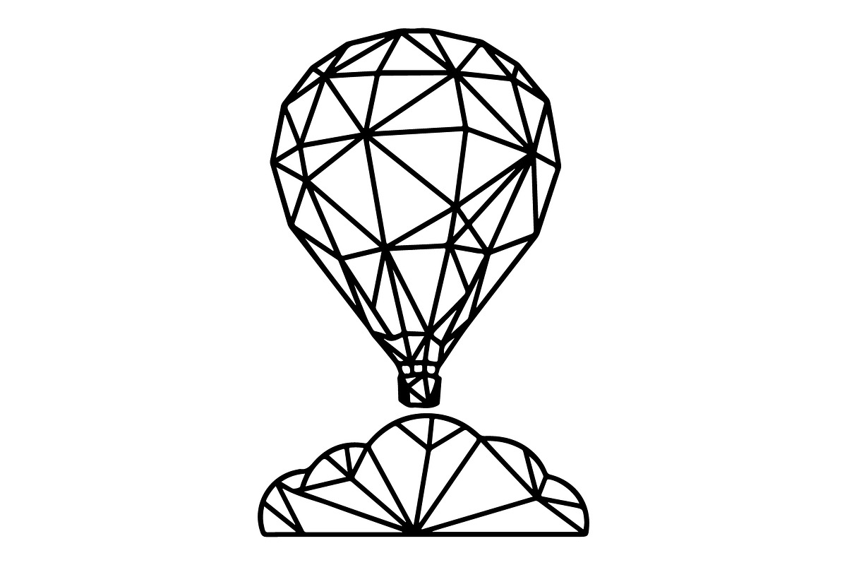 Hot Air Balloon Silhouette Bundle, an Object Illustration by Gaye Art (Photo 11 of 31)