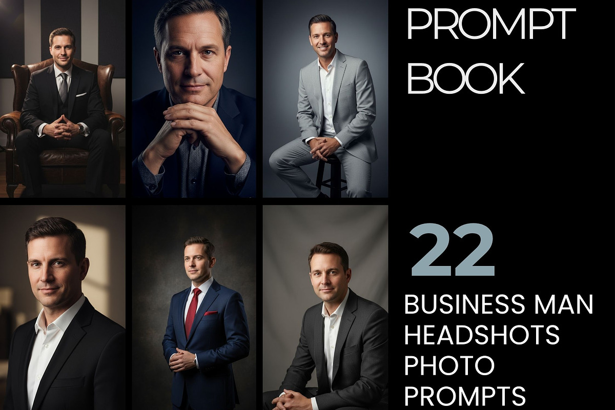 22 Business Man Headshot Prompts, a Business Photo by Selenique Studio (Photo 1 of 10)