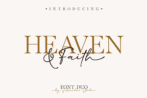 Heaven & Faith – Font Duo