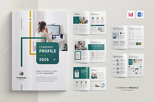Company Profile | InDesign & MS Word, a Brochure Template by Creativity-Design