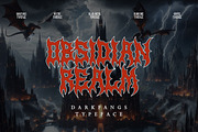 Darkfangs Blackmetal Font, a Blackletter Font by Typebae (Thumbnail 6 of 7)