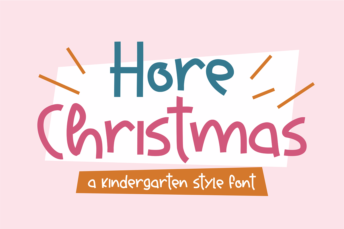Hore Christmas Font, a Script Font by Mabhal Studio (Photo 1 of 7)