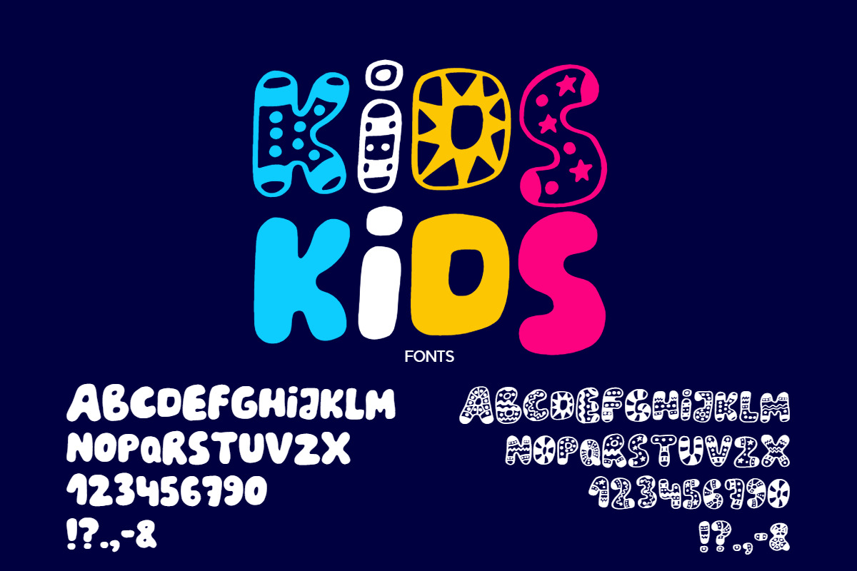Kids Font, a Font by psddude (Photo 2 of 5)