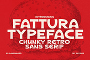 Fattura - Chunky Retro Food Font, a Sans Serif Font by HipFonts (Thumbnail 1 of 15)