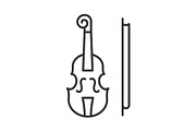 Music school line vector icon set, an Outline Icon by ElineDesign (Thumbnail 2 of 3)