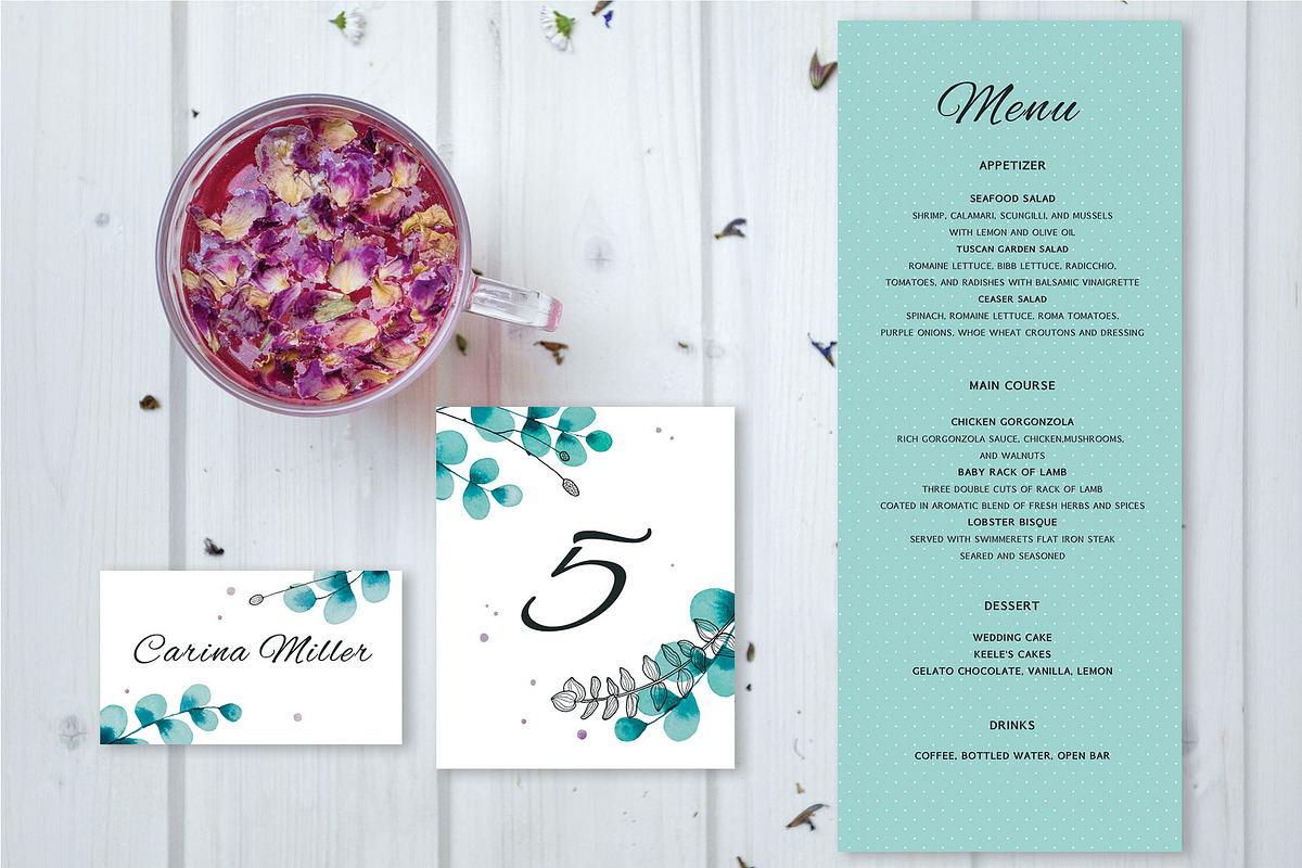 Wedding Invitation Suite Foliage, an Invitation Template by Designifty (Photo 4 of 5)