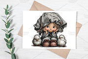 Whimsical Easter Girl Clipart Bundle, an Illustration by Canvas Craft (Thumbnail 7 of 7)