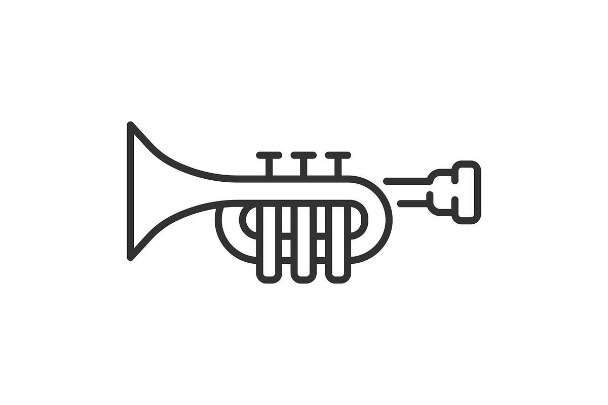 Music school line vector icon set, an Outline Icon by ElineDesign (Photo 3 of 3)