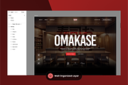 Japanese Restaurant Landing Page, a Landing Page Template by SLAB! Design (Thumbnail 2 of 3)