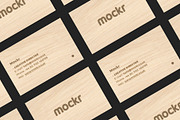 Wooden Business Card Mockup PSD, a Print Template by Mokr (Thumbnail 2 of 3)