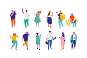 Cartoon People isometric characters, a Person Illustration by Vector_Art (Thumbnail 4 of 10)