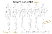 Runway Poses Croquis Pack, a Person Illustration by Art by Lin (Thumbnail 3 of 4)