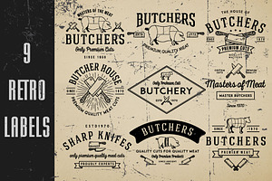 Retro Labels Set 2
