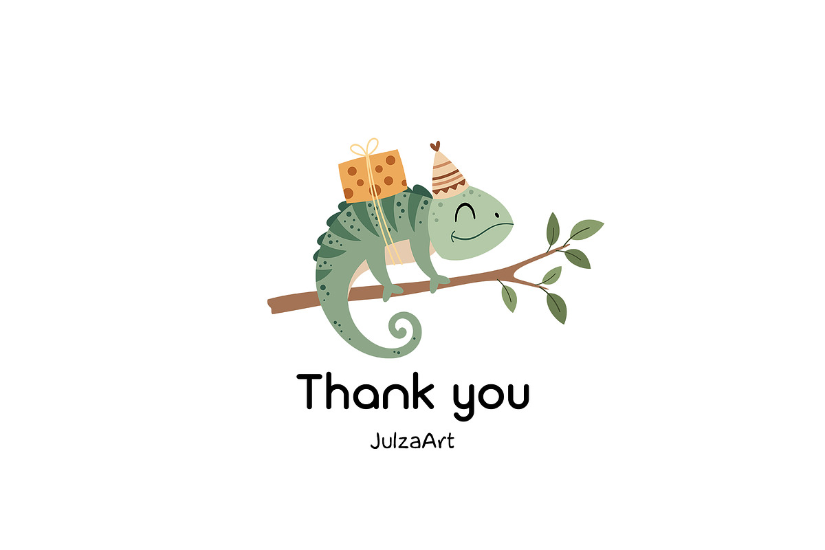 Safari birthday clipart, an Animal Illustration by JulzaArt (Photo 6 of 6)