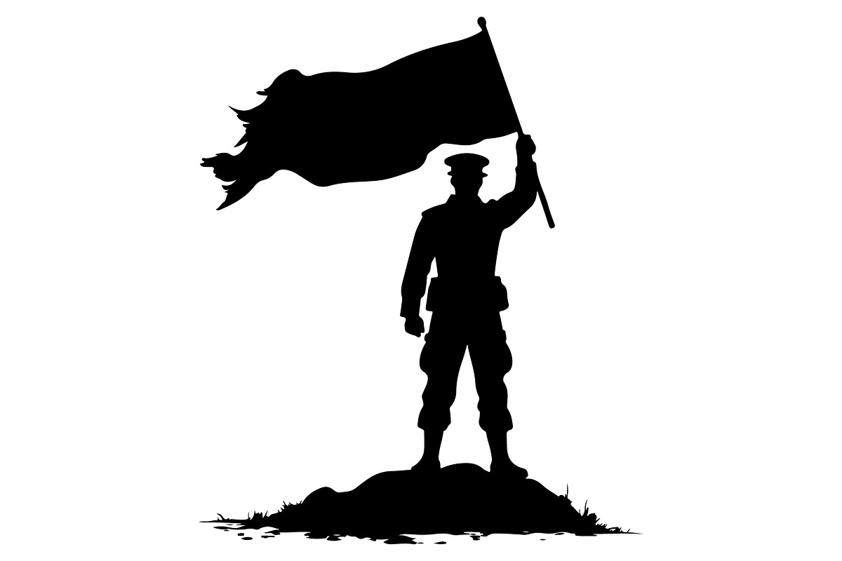 Combat Soldier Silhouettes Bundle, an Illustration by Creativeshirt (Photo 3 of 7)