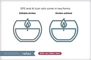 Minimal relaxation icons, an Outline Icon by Picture Window (Thumbnail 3 of 5)