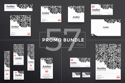Promo Bundle | Atelier, a Poster Template by Amber Graphics