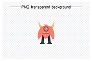 Cute and Funny Monsters Characters, an Illustration by Designfour (Thumbnail 2 of 7)