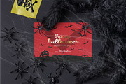 Halloween Card Mock-up, an Advertising Mockup by zippypixelstudio (Thumbnail 9 of 13)