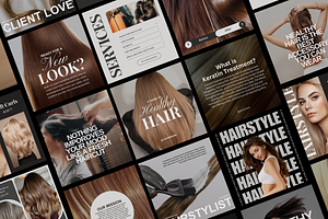 120 Hairstylist Instagram Templates