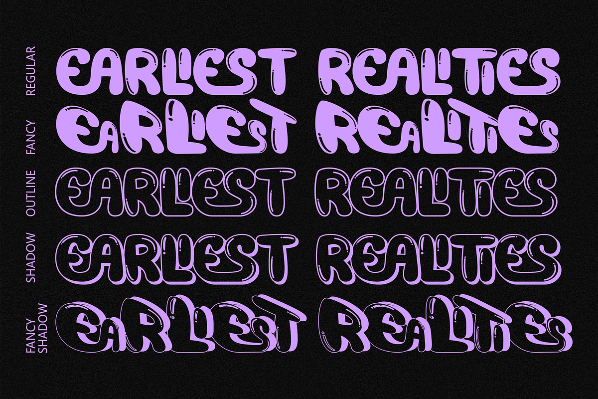 Earliest Realities - Playful Font, a Sans Serif Font by 177Studio (Photo 8 of 8)