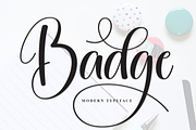 Badge | Script Font, a Handwritten Font by Scratchones (Thumbnail 1 of 9)