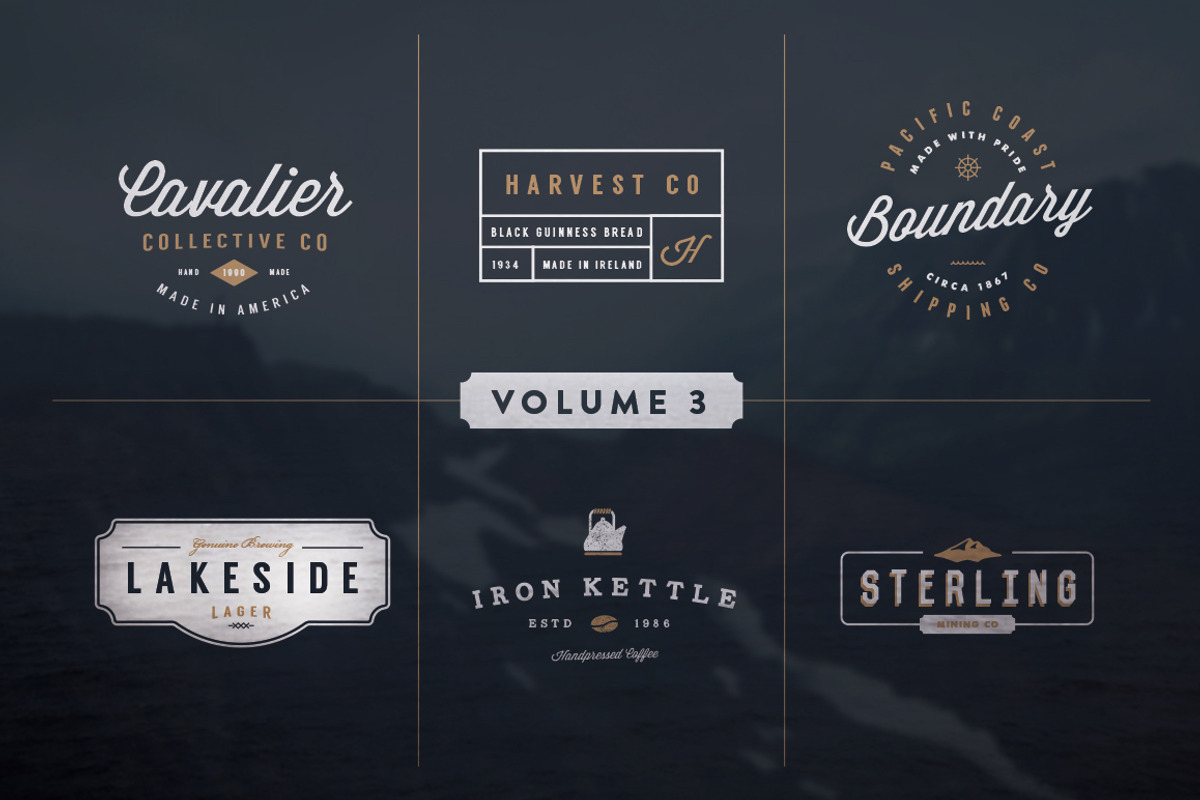 Vintage Logo Kit:  Volume Three, a Branding & Logo Template by Hustle Supply Co. (Photo 1 of 4)
