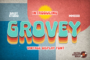 Grovey, a Font by Drizy (Thumbnail 1 of 10)