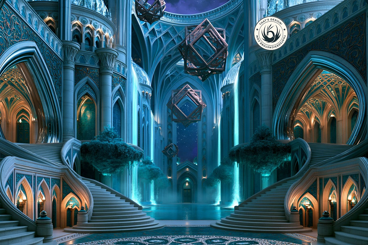The Lapis Bestiary Persian Backdrops, a Background Graphic by ThatsDesignArt (Photo 6 of 14)