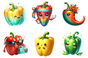 Pepper Watercolor Clipart., a Graphic by CitraGraphics (Thumbnail 2 of 3)