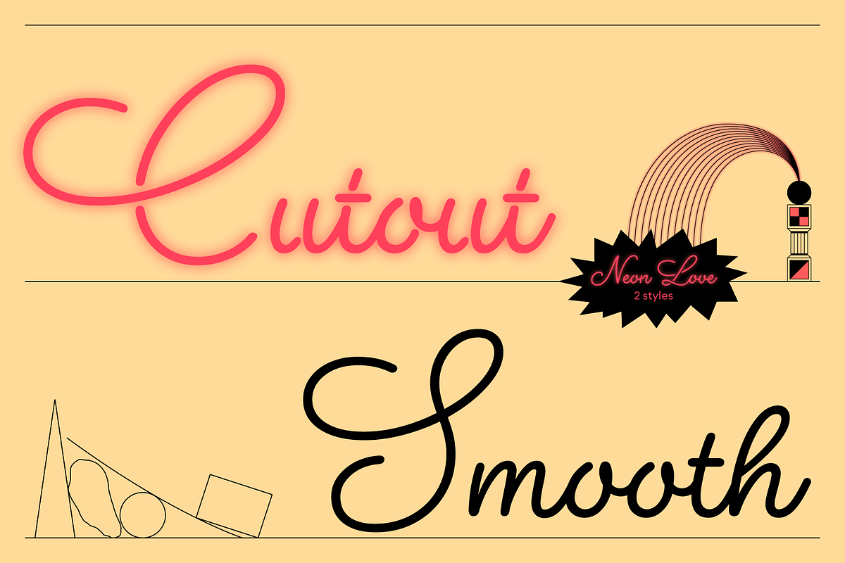 Neon Love, a Script Font by Schriftlabor (Photo 7 of 11)