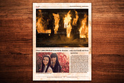 Newspaper Template for InDesign, a Magazine Template by Newspaper Templates (Thumbnail 2 of 12)