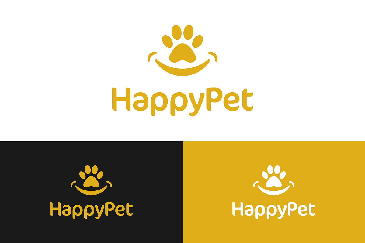 Pet Shop Happy Smile Logo, a Branding & Logo Template by ika trisiana (Photo 1 of 2)
