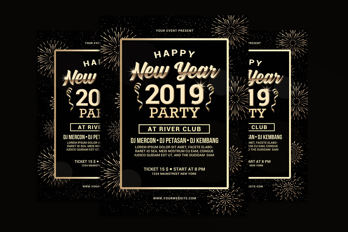 New Year Party, a Flyer Template by Muhamad Iqbal hidayat (Photo 1 of 4)