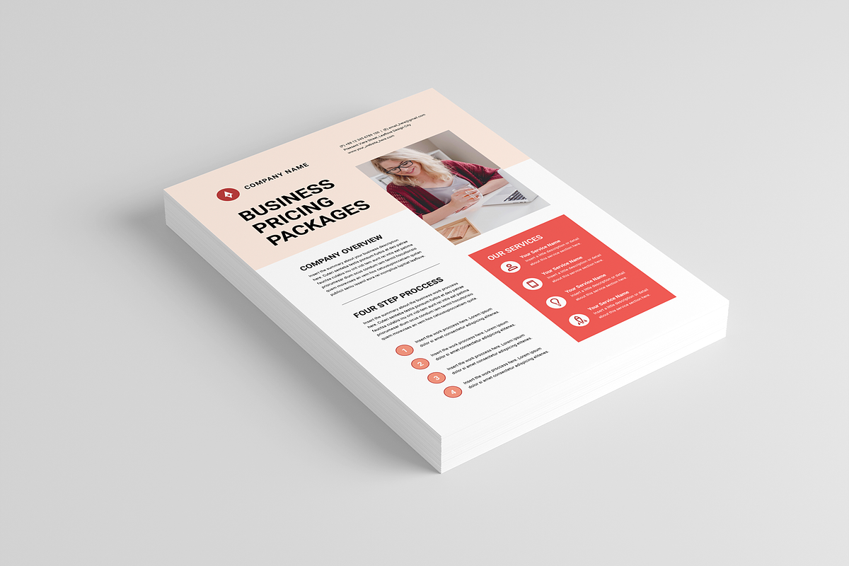 Business Pricing Plan, a Flyer Template by Leaflove