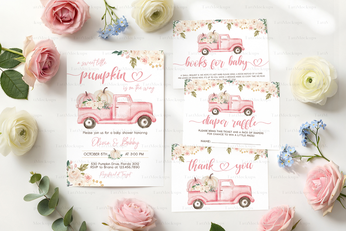 Spring Floral Stationery Card Mockup, a Product Mockup by TatiMockup (Photo 3 of 4)