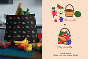 Cute Fruits Vector Illustration, a Food Illustration by Berdansabersama (Thumbnail 7 of 7)