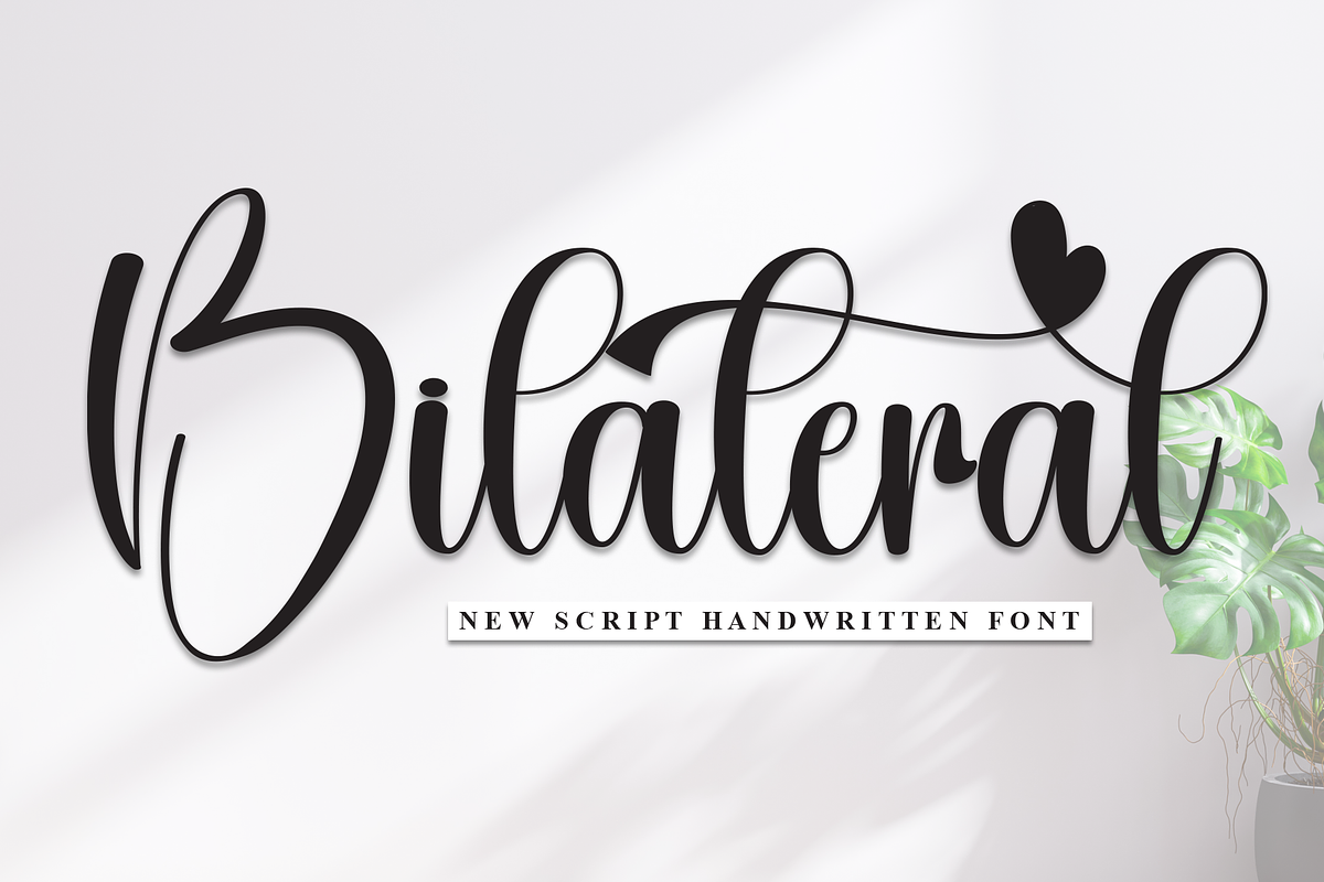 Bilateral | Script Font, a Handwritten Font by Scratchones (Photo 1 of 9)