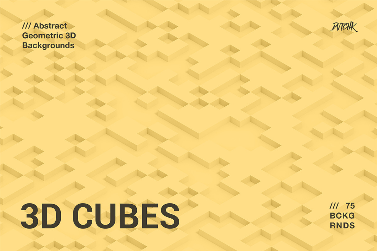 3D Cubes | Geometric Backgrounds, a Background Graphic by dvtchk (Photo 5 of 9)