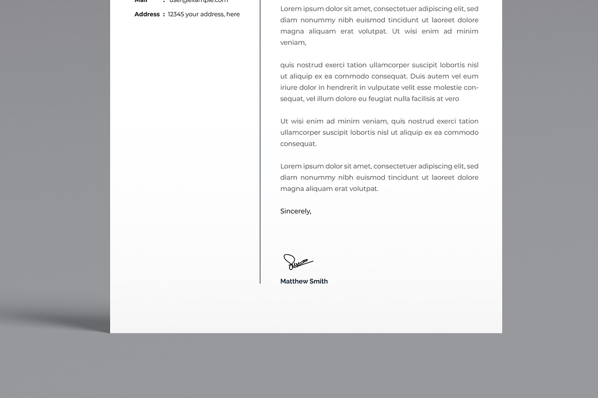 Black & White Resume Template, a Resume Template by MightyDesign (Photo 3 of 8)