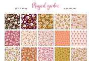 Magic garden flower patterns, a Pattern Graphic by rosypatterns (Thumbnail 2 of 10)