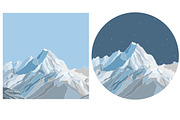 Mountain landscapes, a Background Graphic by lycka (Thumbnail 2 of 5)