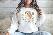 Watercolor Whimsical Birds Clipart, an Illustration by Watercolor design (Thumbnail 11 of 11)