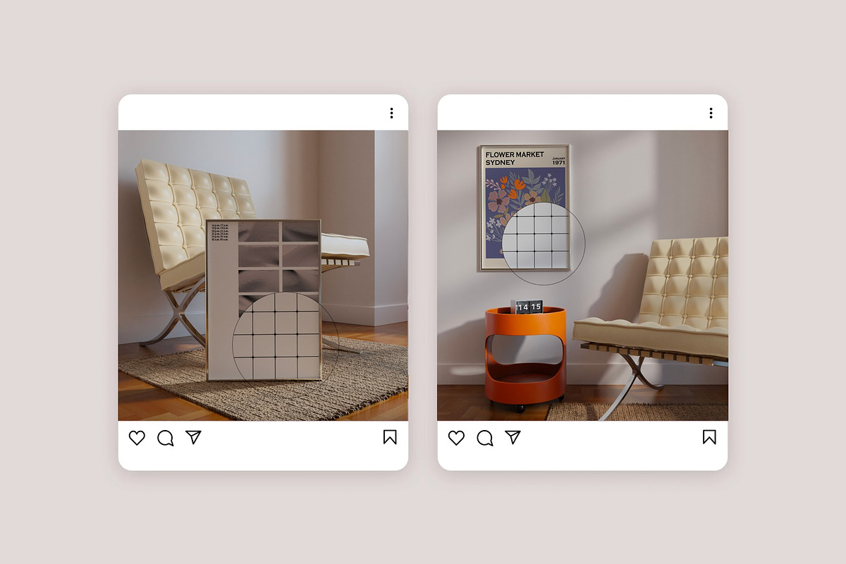 Frame Mockup Set BELLAMY, a Household Mockup by Bonumo (Photo 5 of 11)