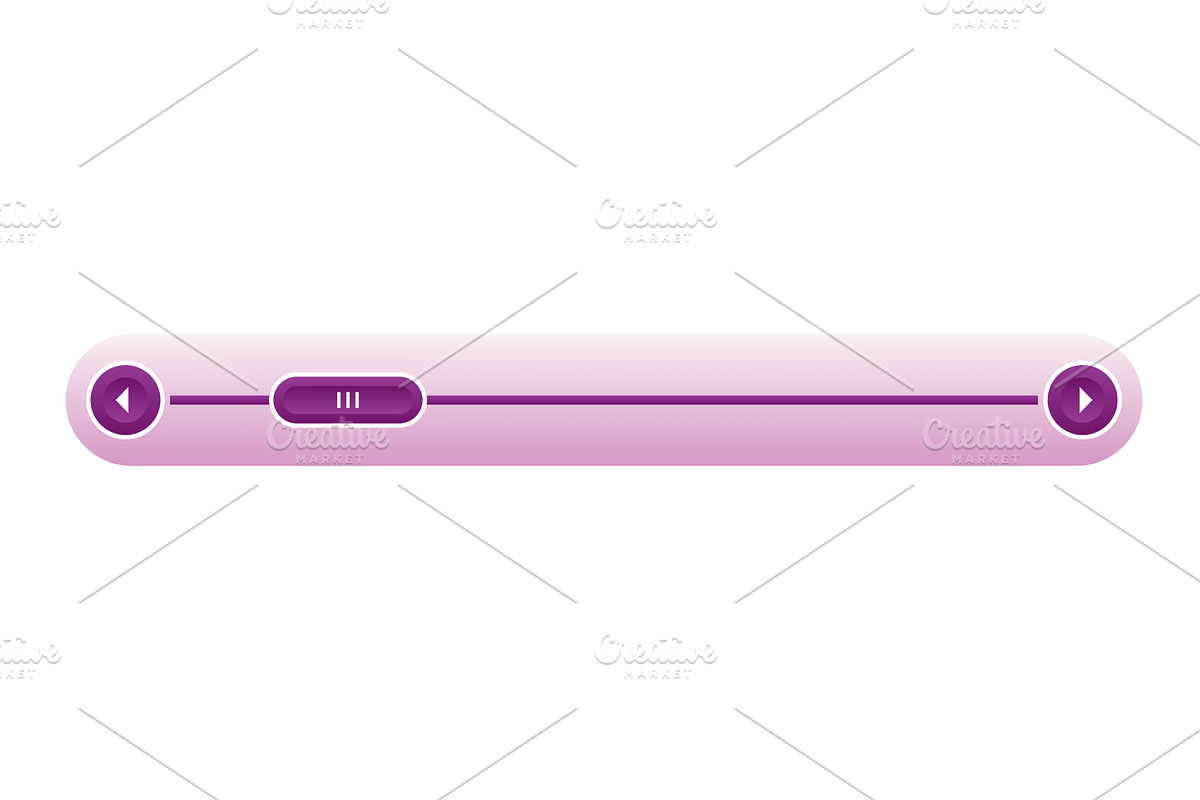 Scroll bar slider. UI horizontal, a Technology Illustration by the8monkey