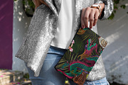 Dragon, coconut and tropical orchid, a Pattern Graphic by Matrioshka (Thumbnail 2 of 6)